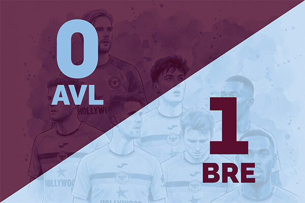 Brentford win 1-0 at Aston Villa