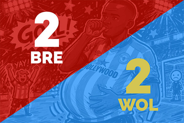 Bees draw with Wolves, 2-2