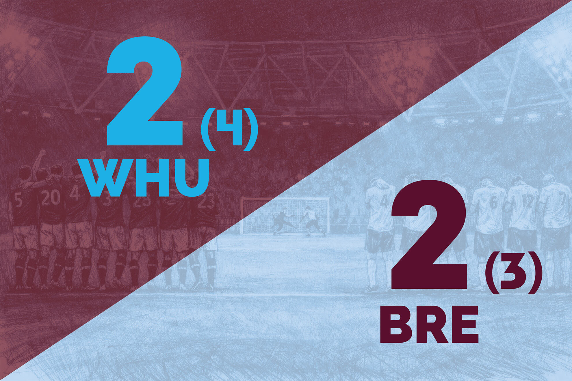 Bees' FA Cup run ends in shoot-out loss to West Ham