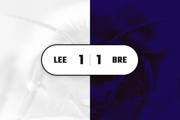 Final score Brentford 1, Leeds 1